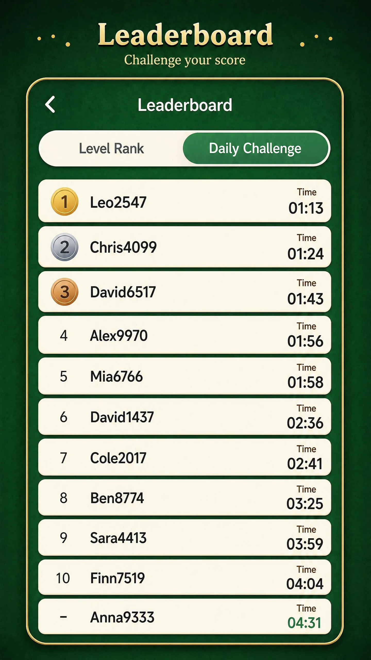 My Solitaire-Card Game screenshot